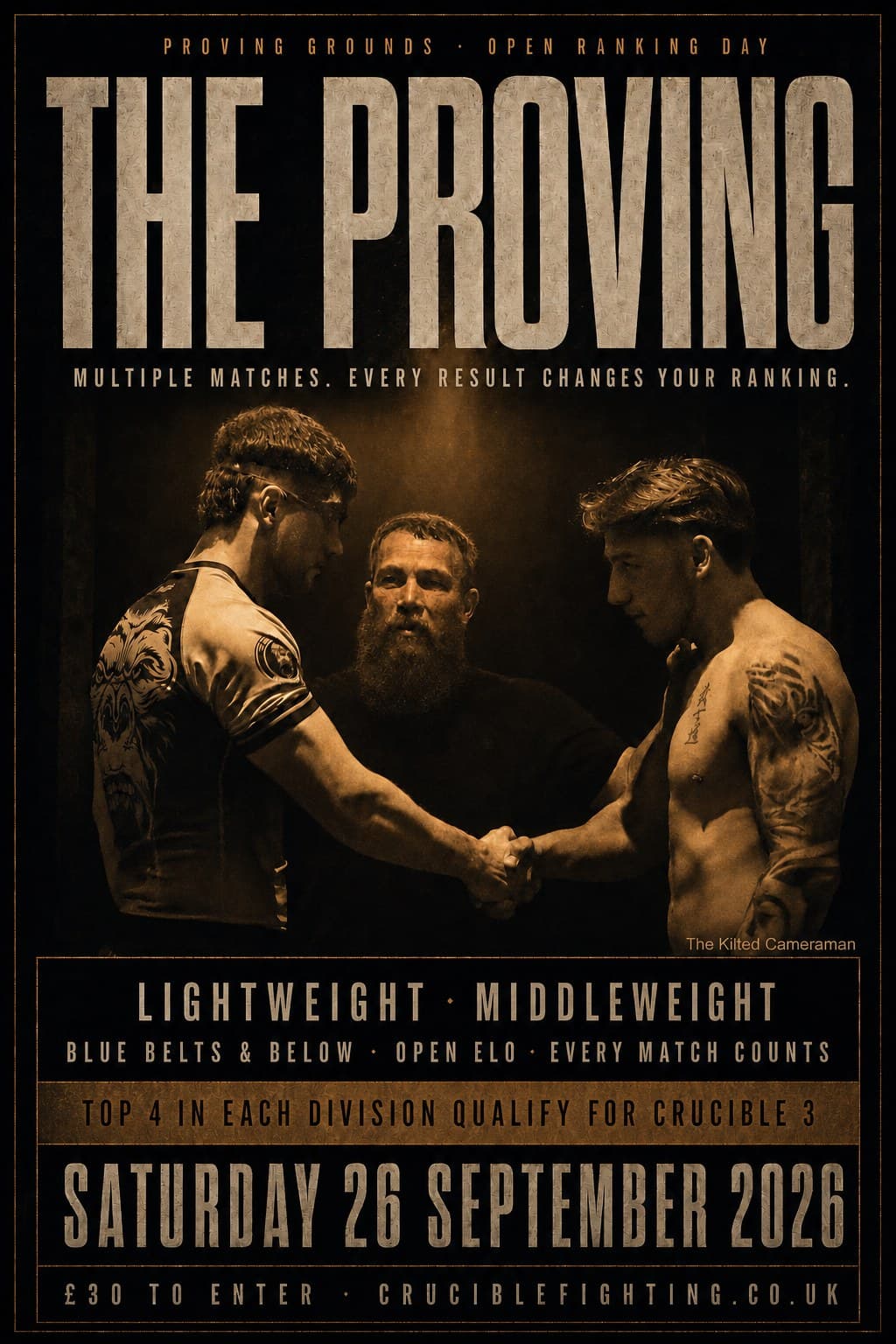 The Proving Open Ranking Day event poster